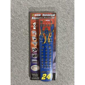 NASCAR Universal Remote Control Jeff Gordon #24 6-in-1 Blue New Sealed TV‎ DVD